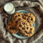 Galletas gruesas con chispas de chocolate y leche