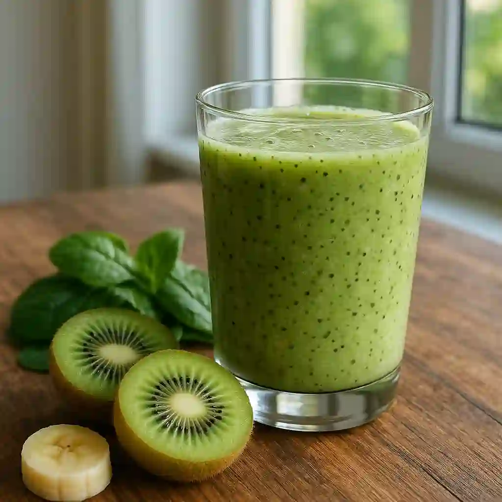 Batido de kiwi saludable y fácil de hacer