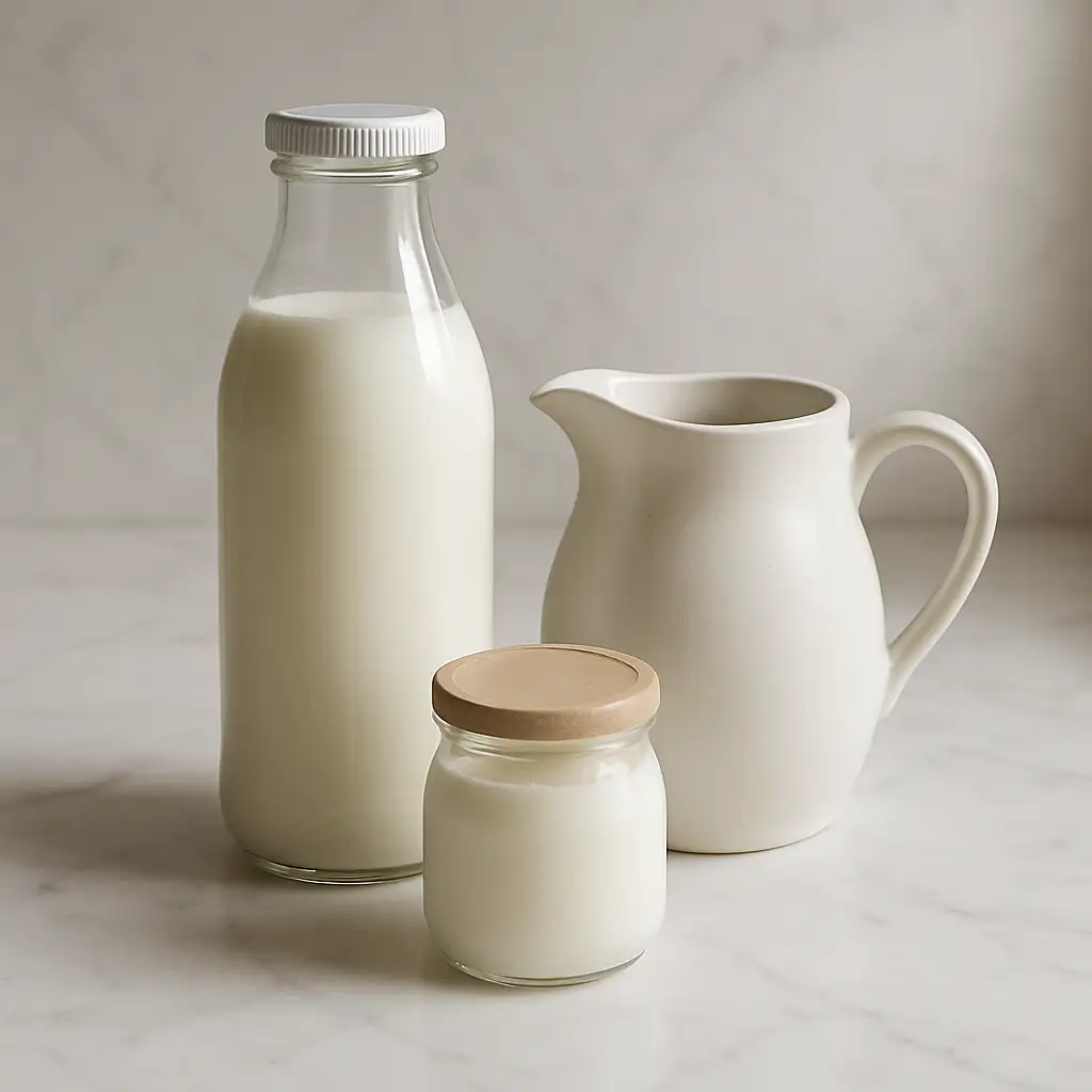 Ingredientes para hacer yogur griego casero