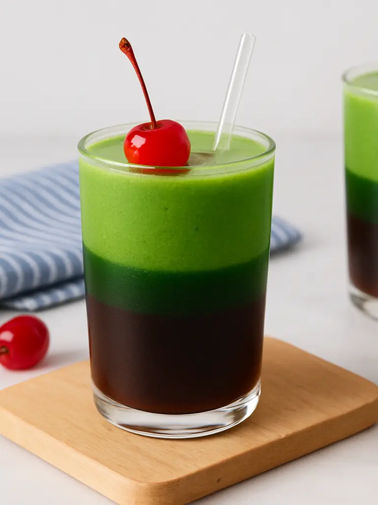 Comparación de bebidas saludables con Refresco de Cereza y Matcha