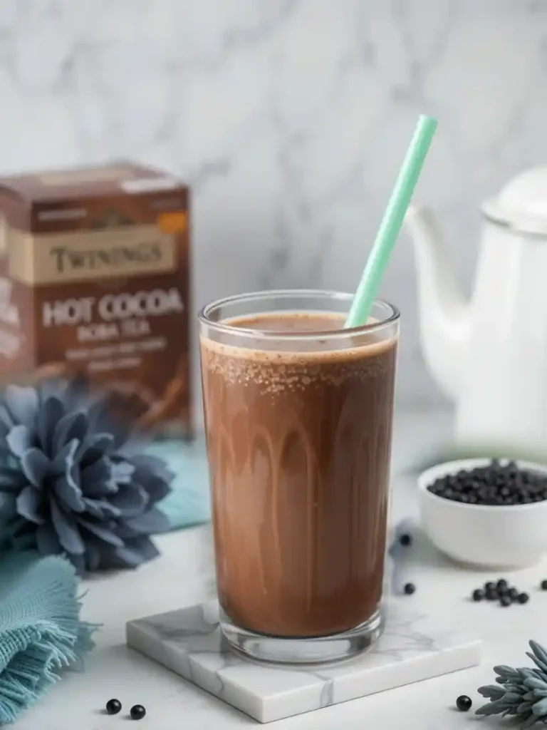 infusionando té negro para té con leche y chocolate