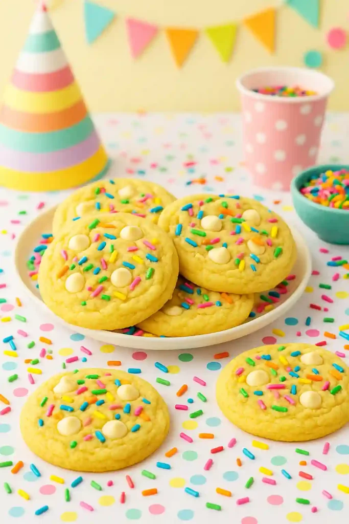 Galletas de pudín Funfetti