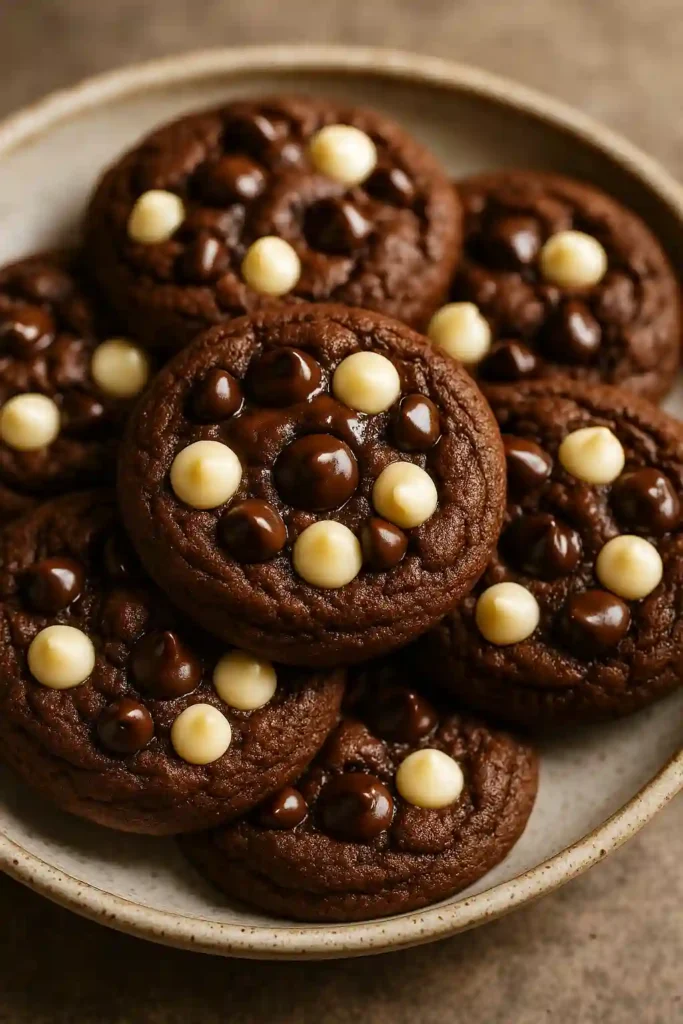 Galletas de pudín doble chocolate