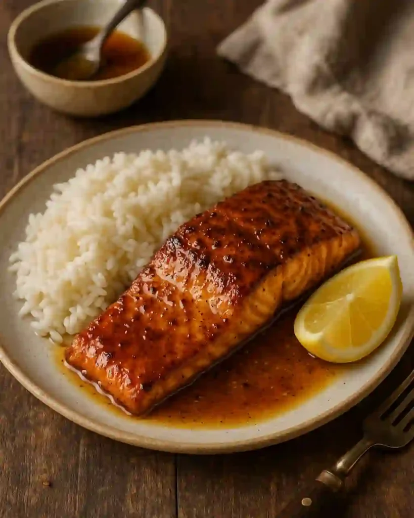 salmón estilo cajún con mantequilla y miel - Salmón Cajún y Arroz