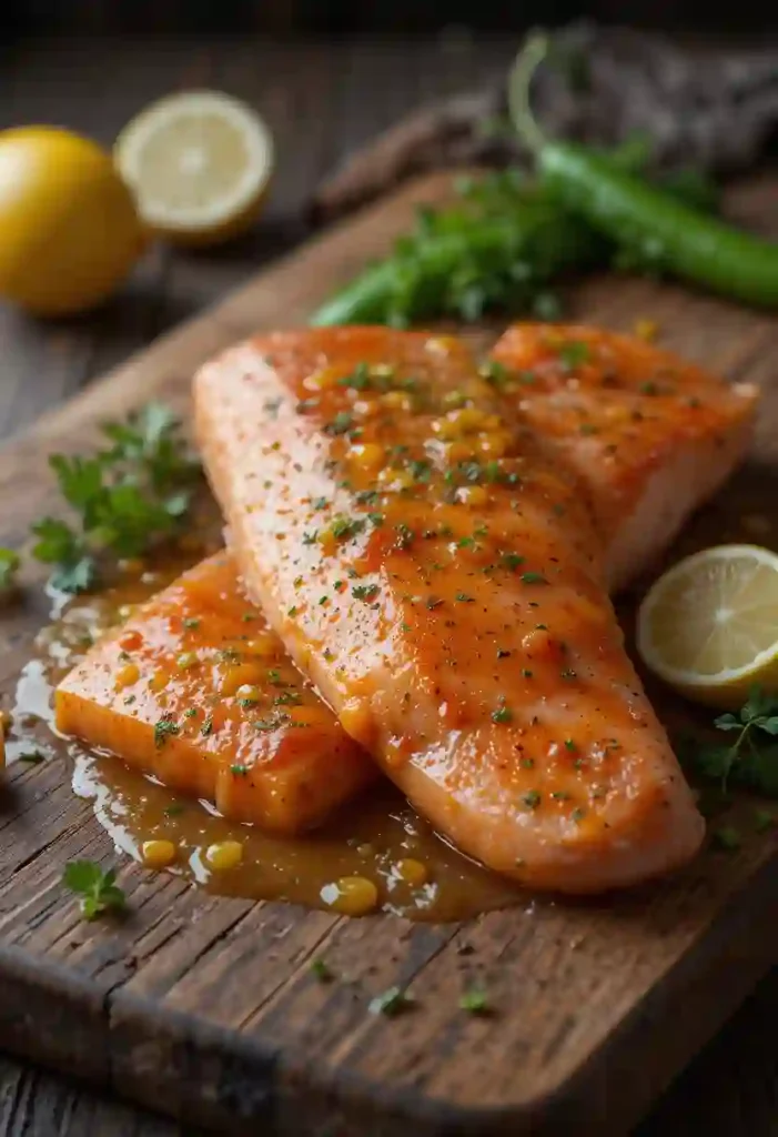 Salmón con salsa de miel picante_3