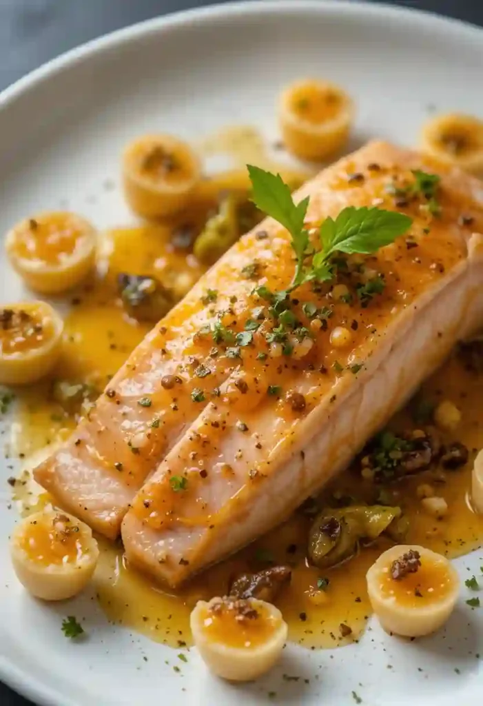 Salmón con salsa de miel picante_4