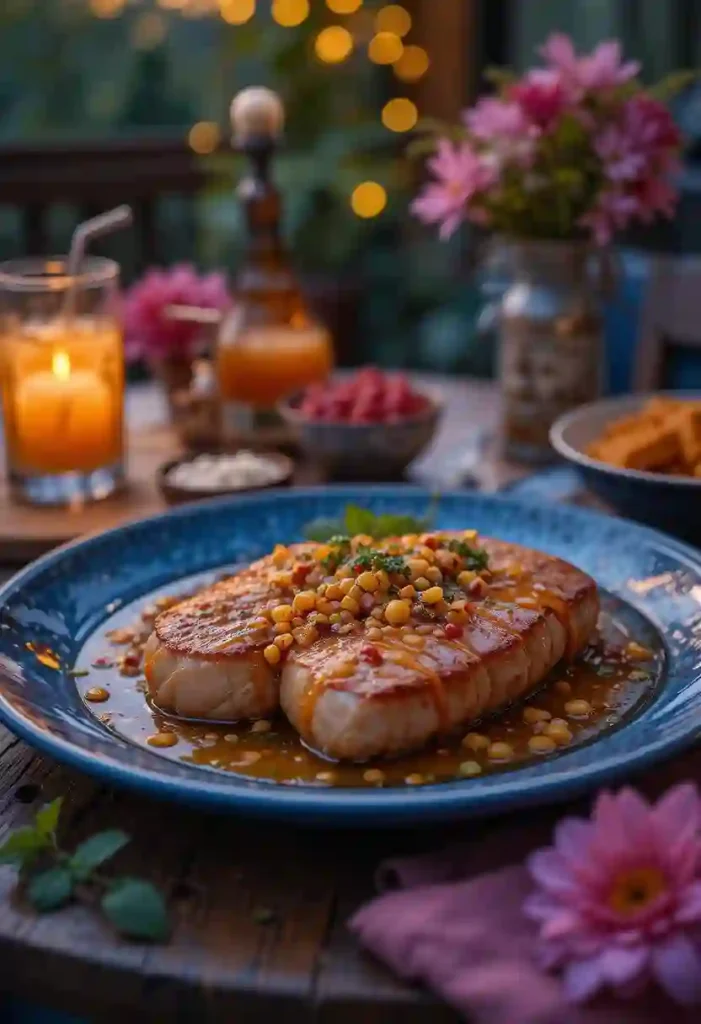 Salmón con salsa de miel picante_6