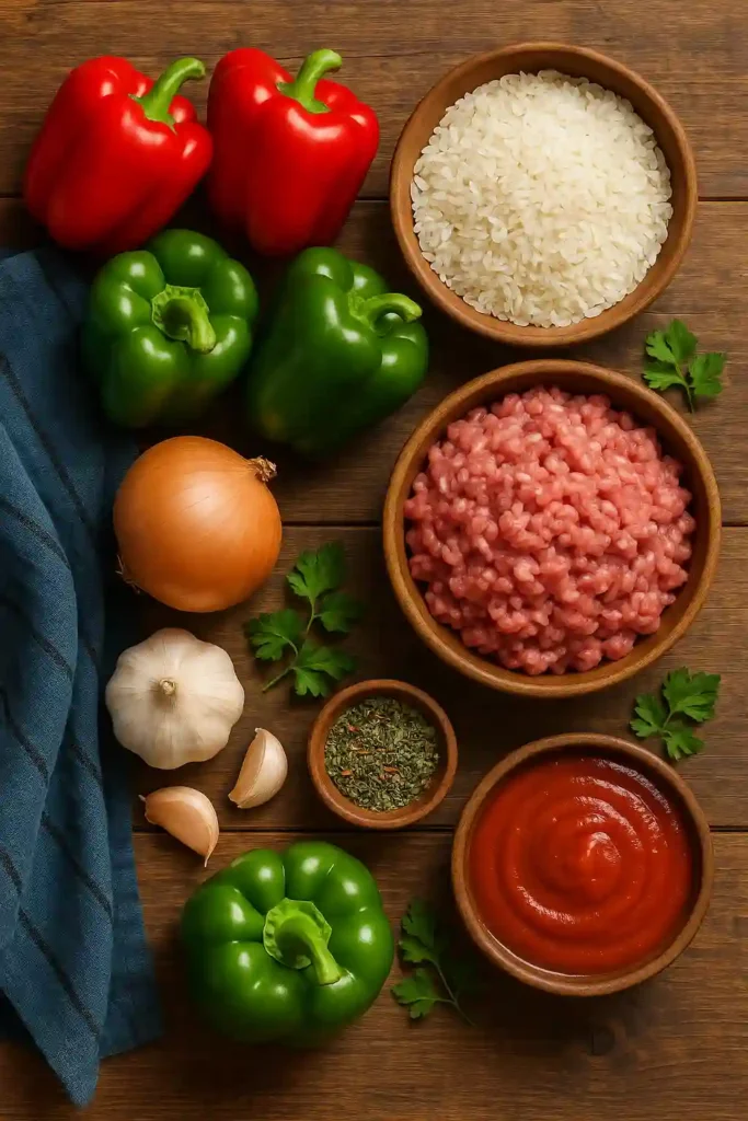 ingredientes pimientos rellenos