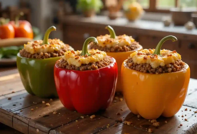 pimientos rellenos caseros fáciles