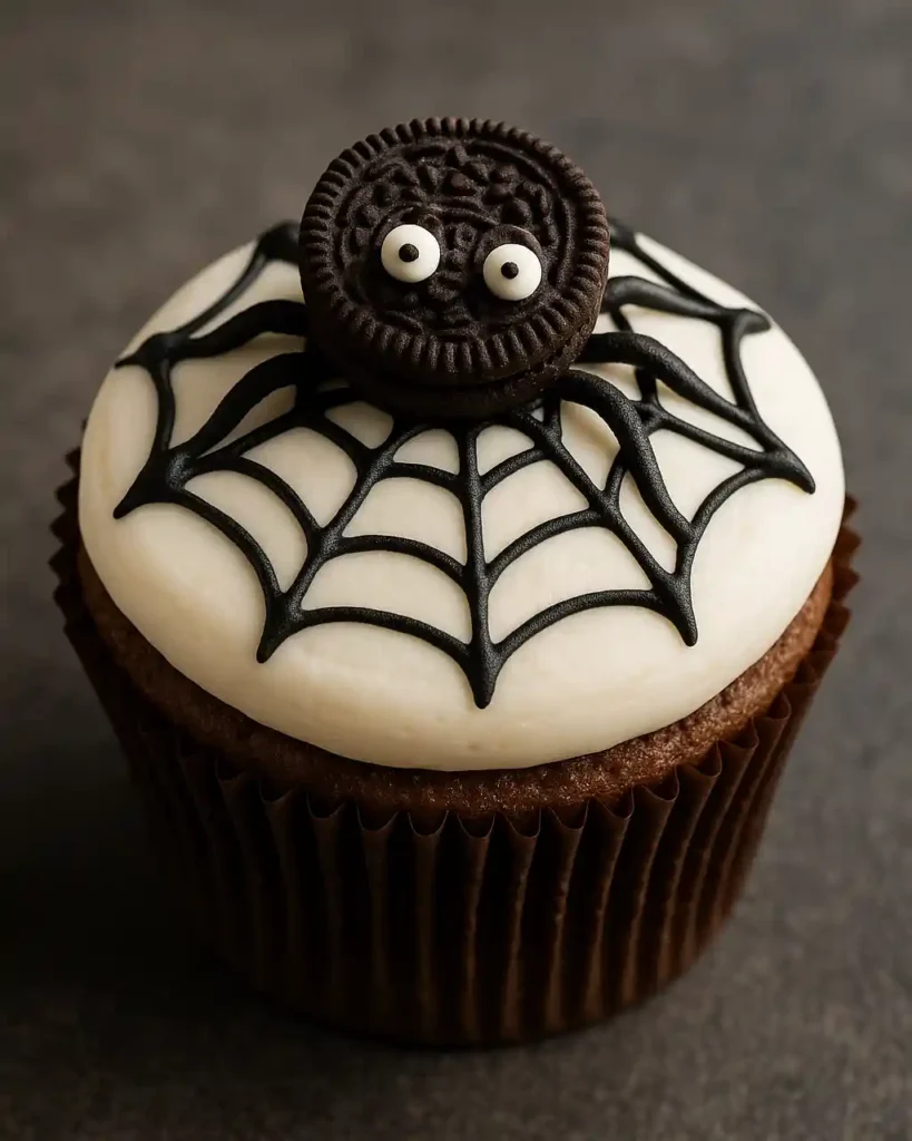 Cupcakes de Halloween Araña Oreo
