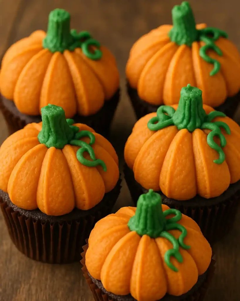 Cupcakes de Halloween Calabaza Festivos