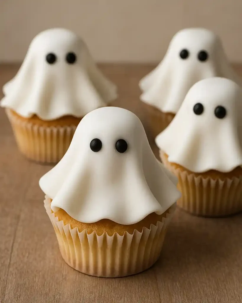 Cupcakes de Halloween Fantasmas