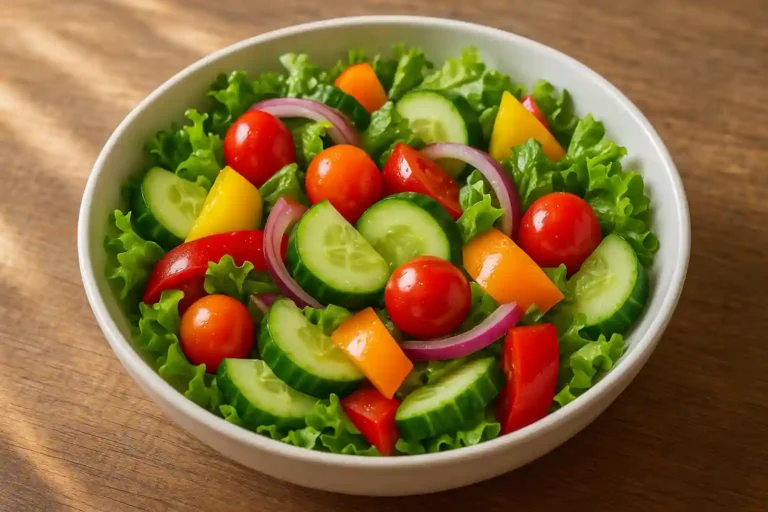 Ensalada fresca de verduras de temporada para adelgazar en verano de forma saludable