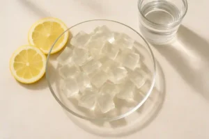 Cubos de gelatina sin sabor para el truco de adelgazar con limón fresco-Gelatina para Adelgazar