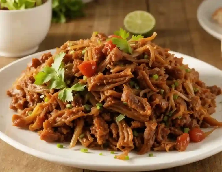 Desayuno completo de machaca con huevo acompañado de tortillas de harina y frijoles